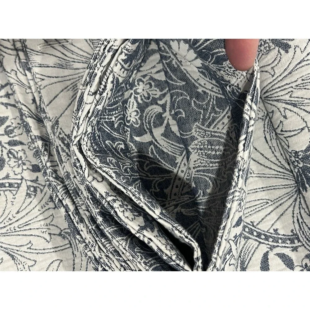 William Morris & Co Woodland Weeds Textured Fabric Shower Curtain 100% Cotton
